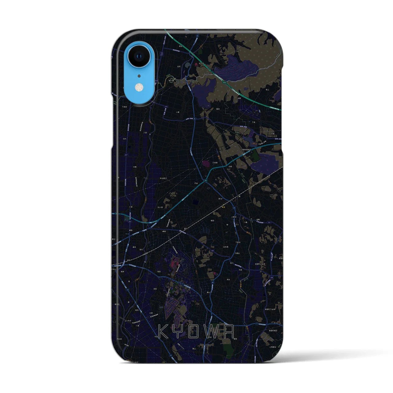 【協和(茨城県)】地図柄iPhoneケース(バックカバータイプ)