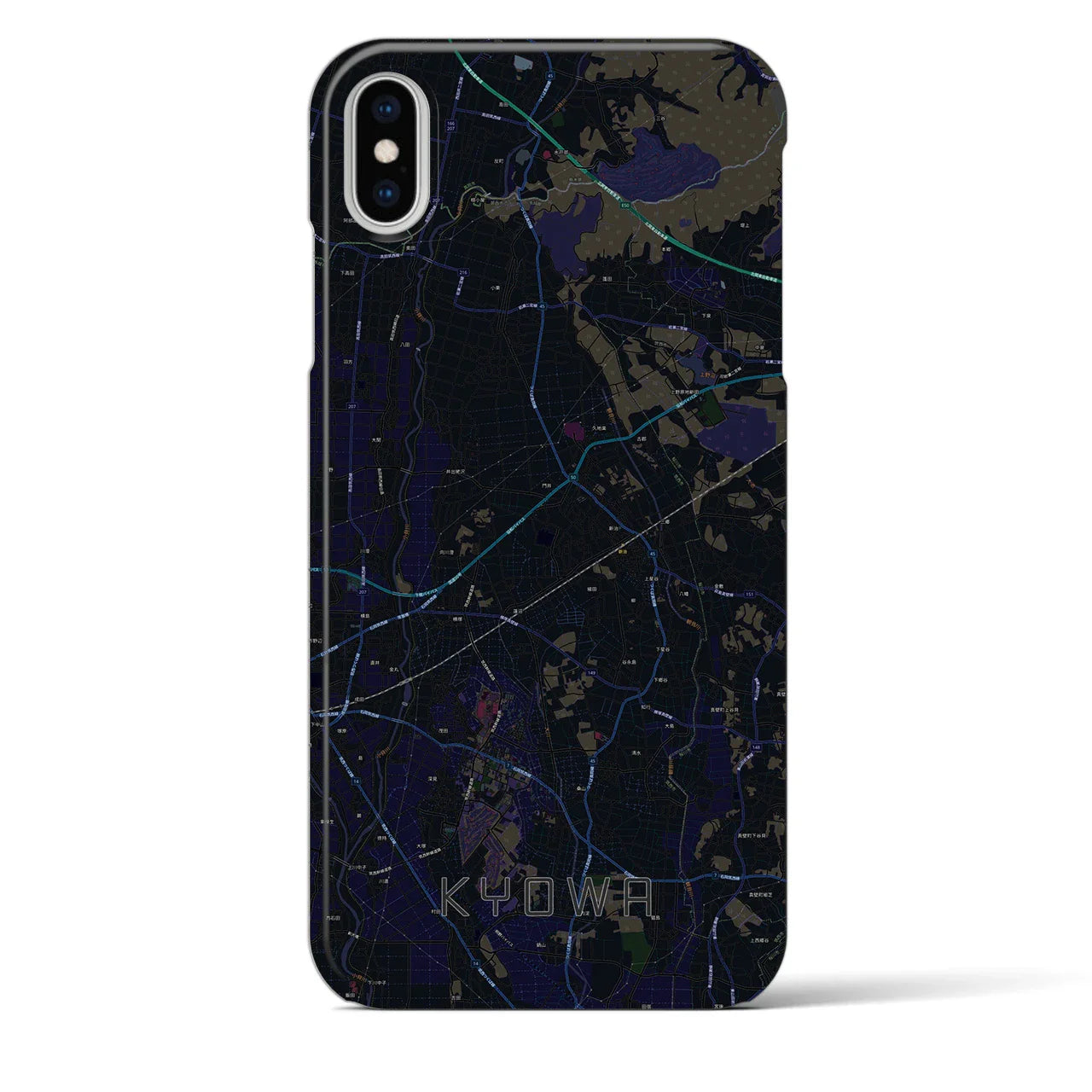 【協和(茨城県)】地図柄iPhoneケース(バックカバータイプ)