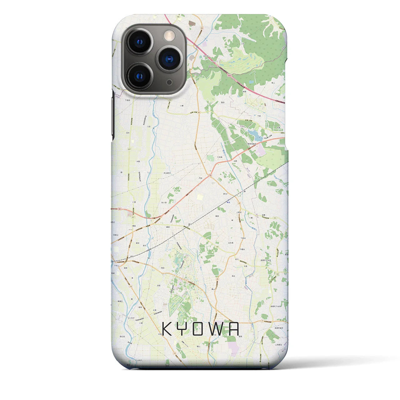 【協和(茨城県)】地図柄iPhoneケース(バックカバータイプ)