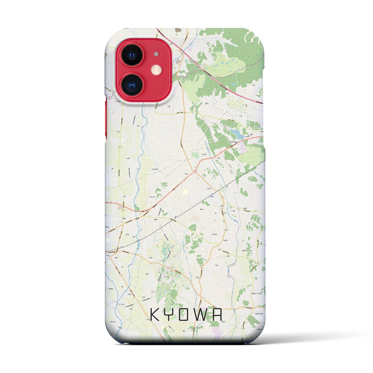 【協和(茨城県)】地図柄iPhoneケース(バックカバータイプ)