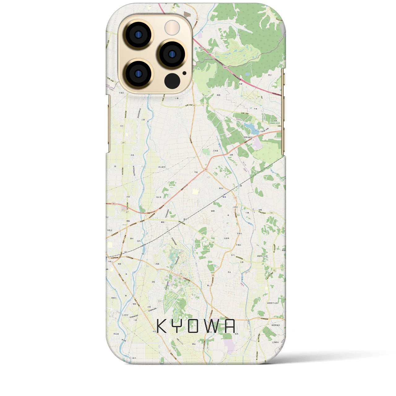 【協和(茨城県)】地図柄iPhoneケース(バックカバータイプ)