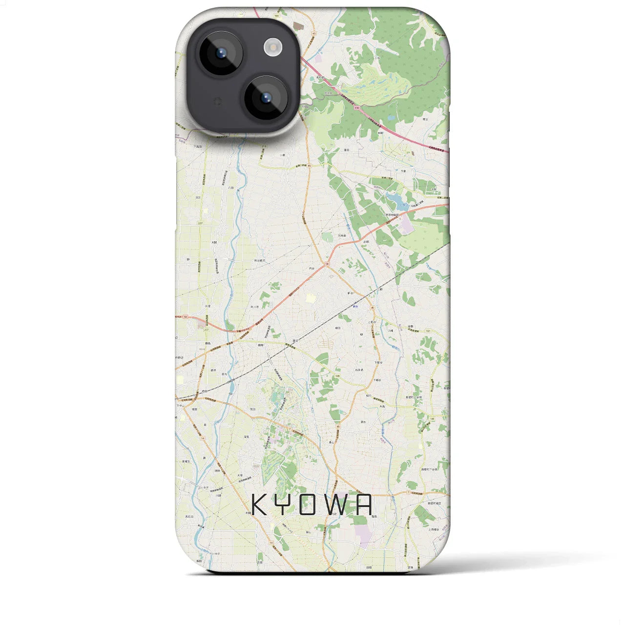 【協和(茨城県)】地図柄iPhoneケース(バックカバータイプ)