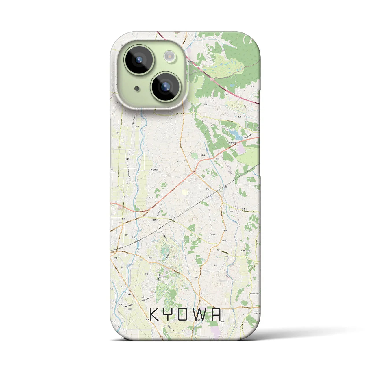【協和(茨城県)】地図柄iPhoneケース(バックカバータイプ)