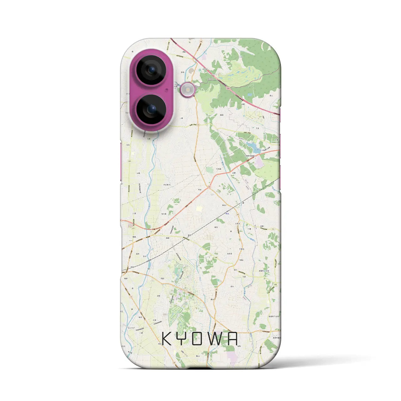 【協和(茨城県)】地図柄iPhoneケース(バックカバータイプ)