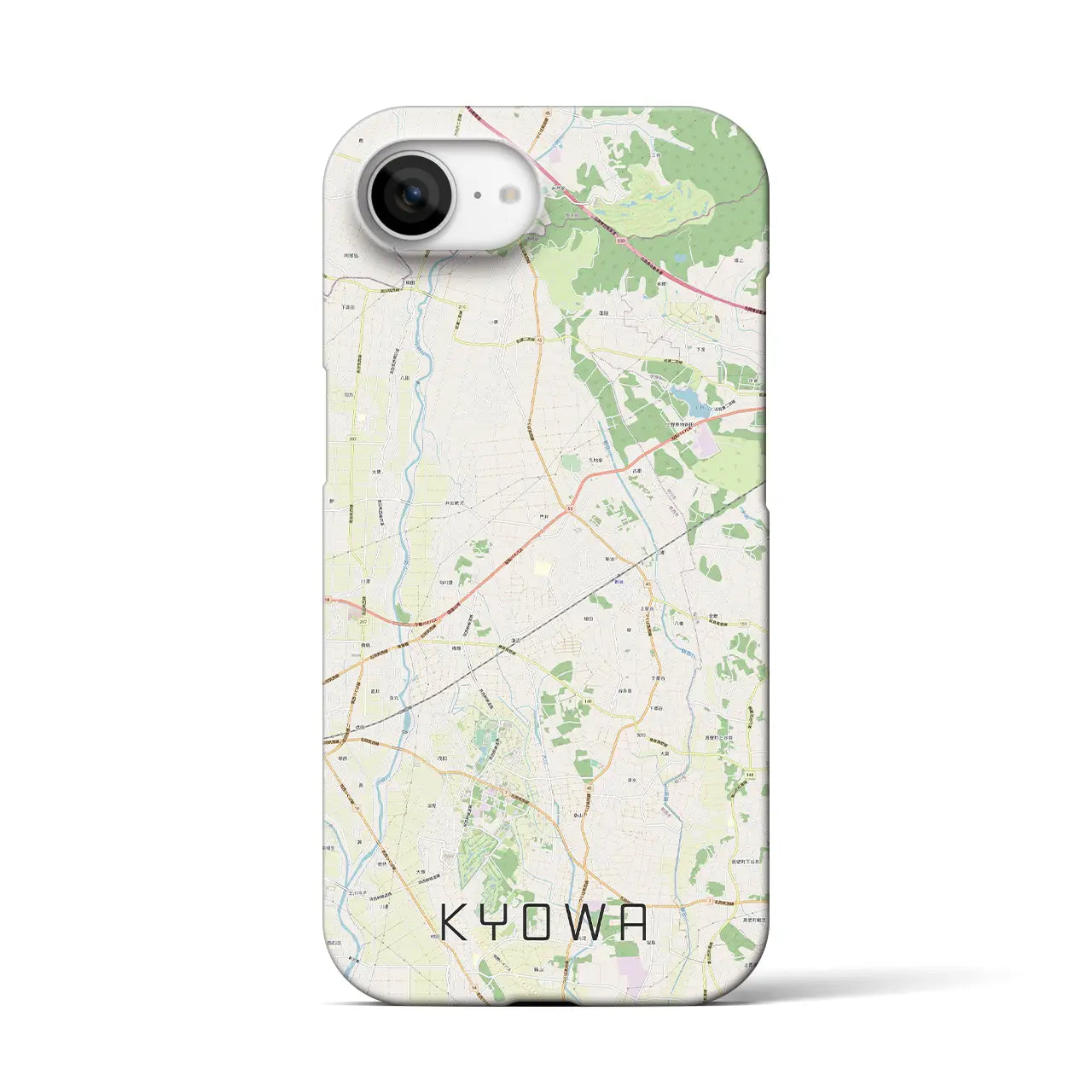 【協和(茨城県)】地図柄iPhoneケース(バックカバータイプ)