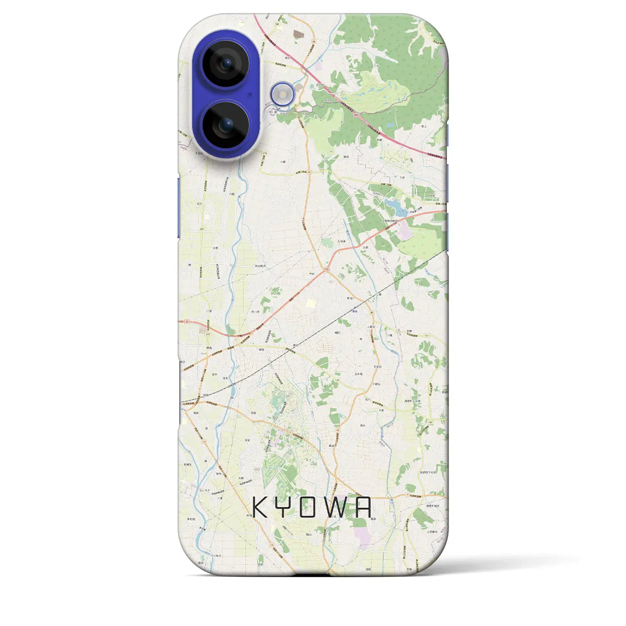 【協和(茨城県)】地図柄iPhoneケース(バックカバータイプ)ナチュラル・iPhone 16 Pro Max 用