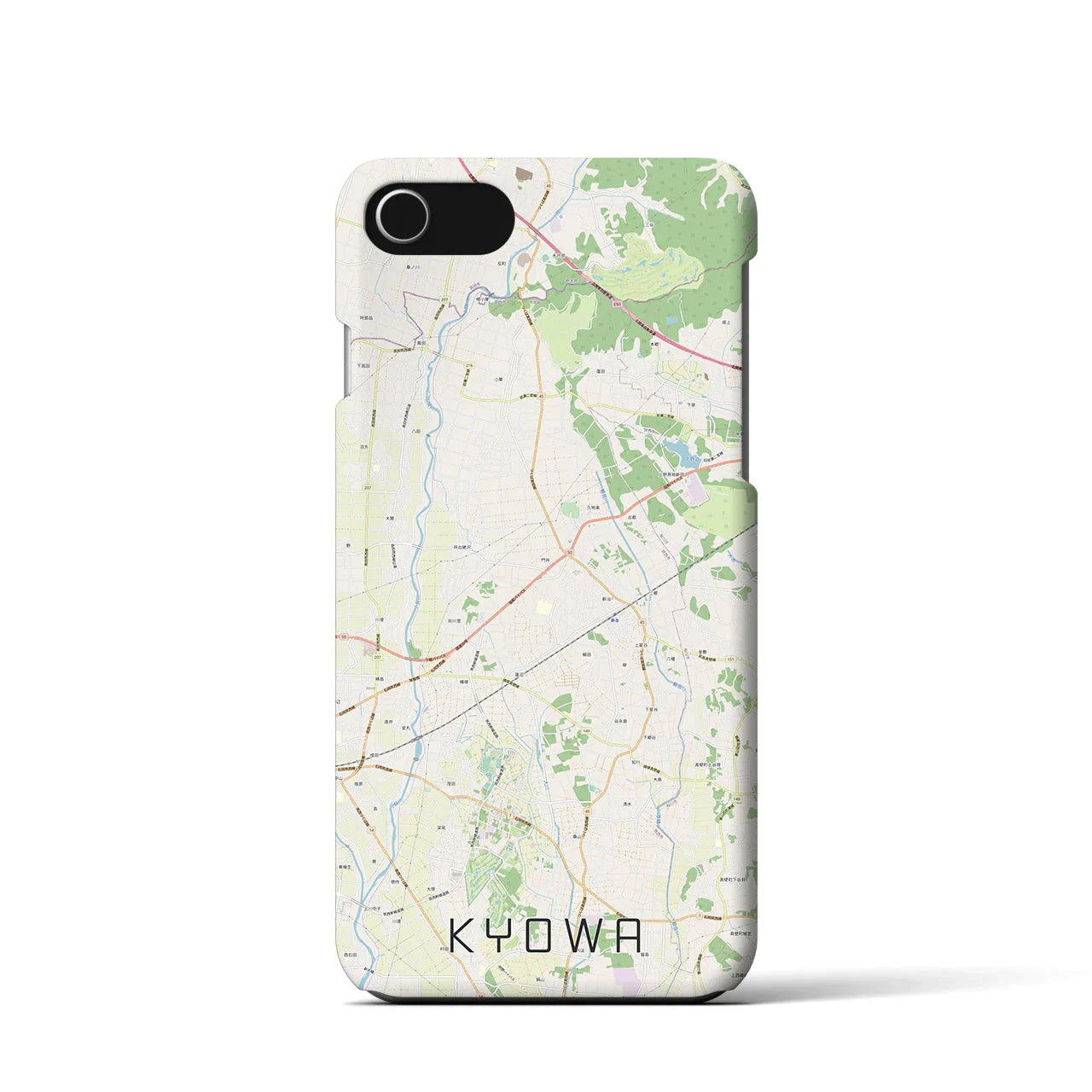 【協和(茨城県)】地図柄iPhoneケース(バックカバータイプ)