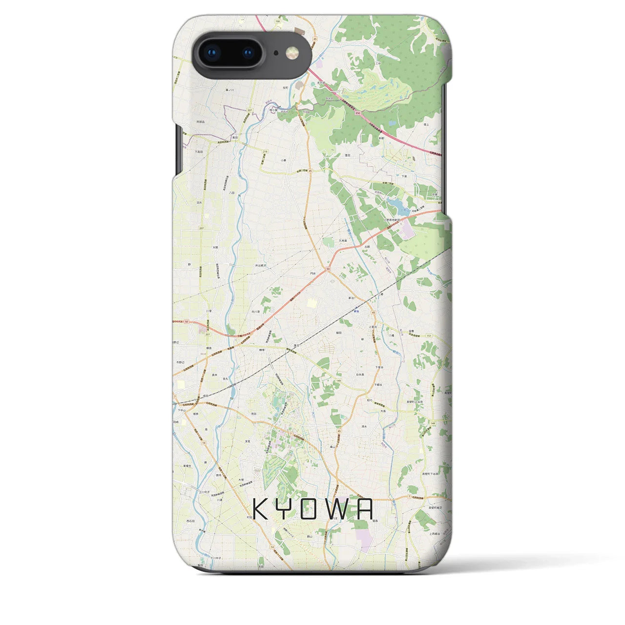 【協和(茨城県)】地図柄iPhoneケース(バックカバータイプ)