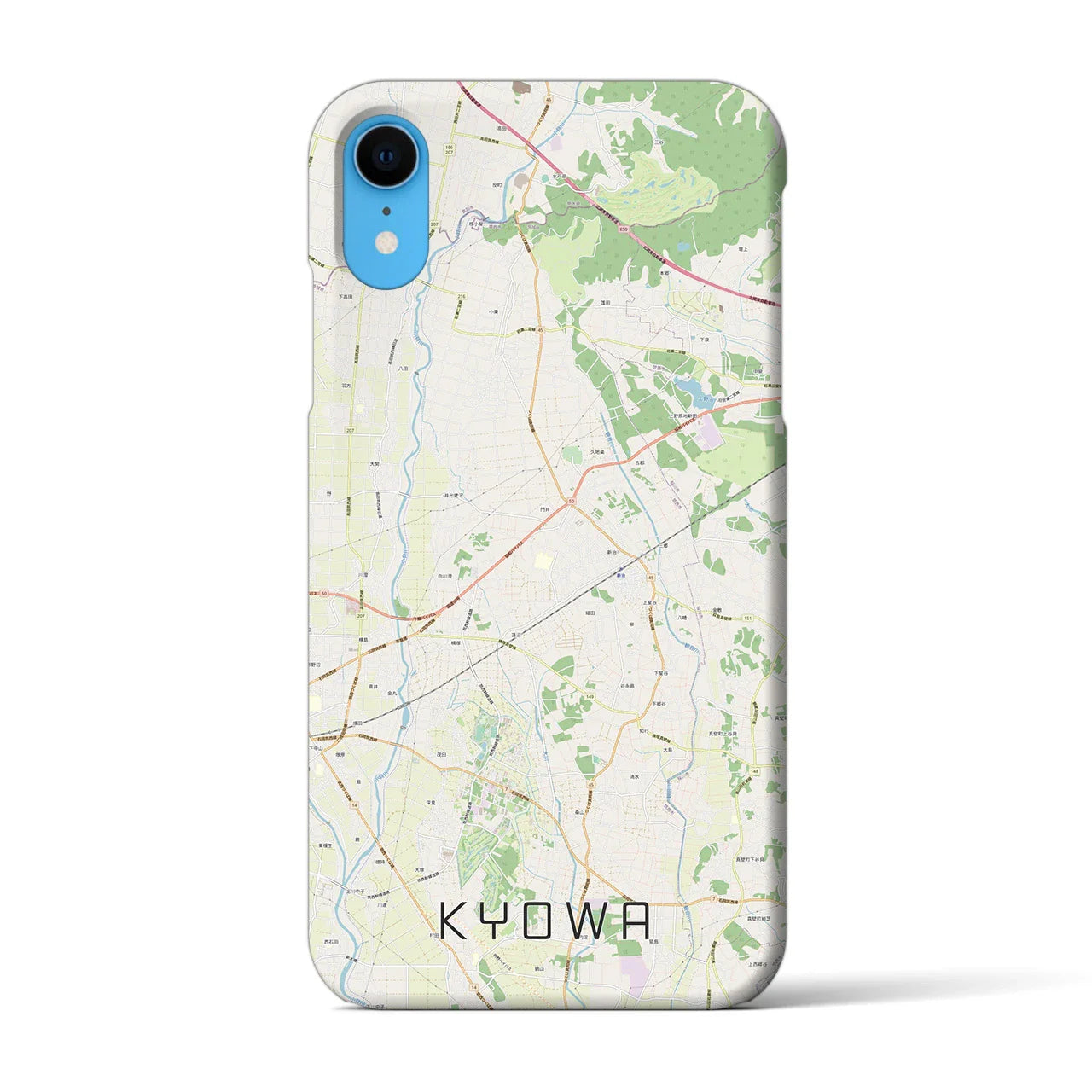 【協和(茨城県)】地図柄iPhoneケース(バックカバータイプ)