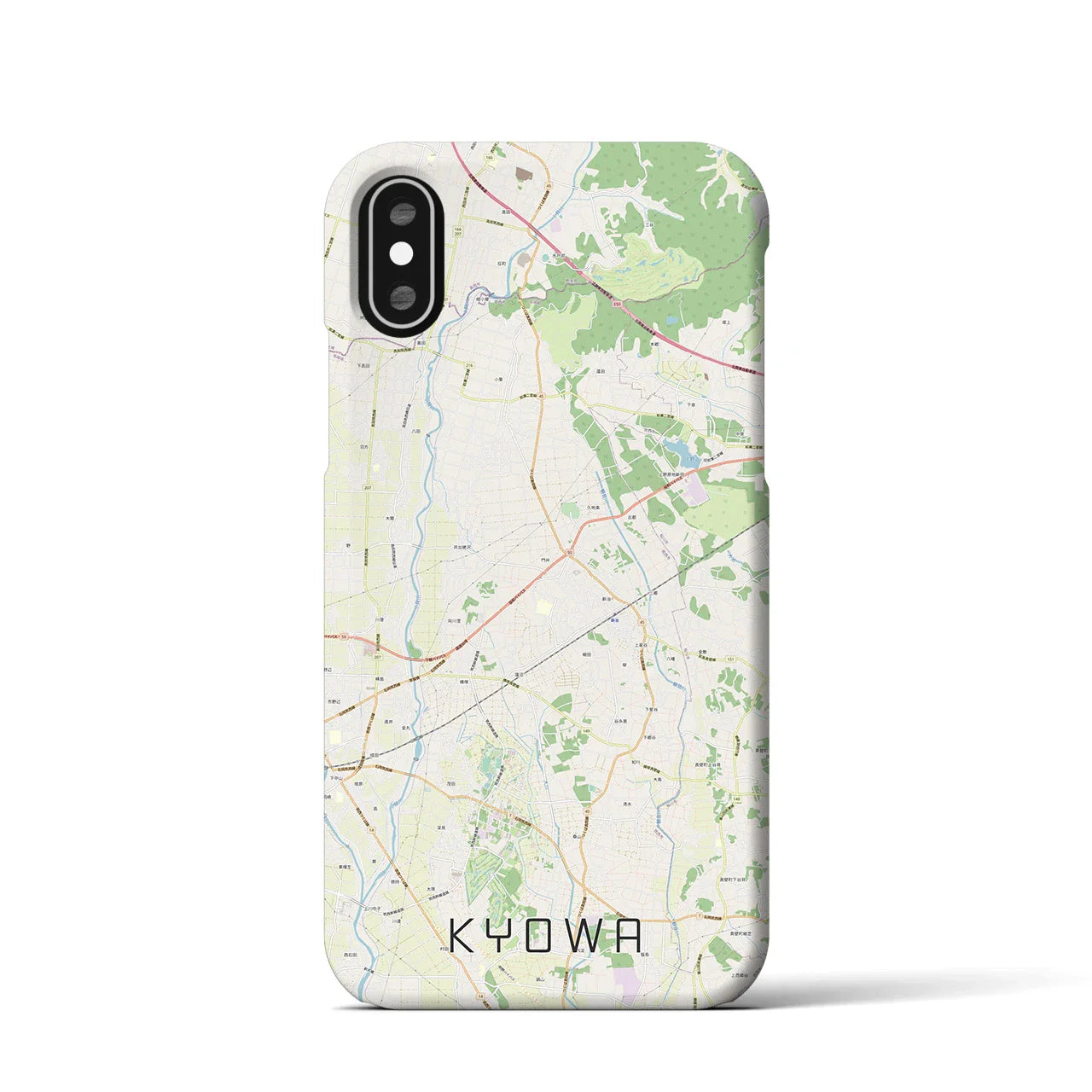 【協和(茨城県)】地図柄iPhoneケース(バックカバータイプ)