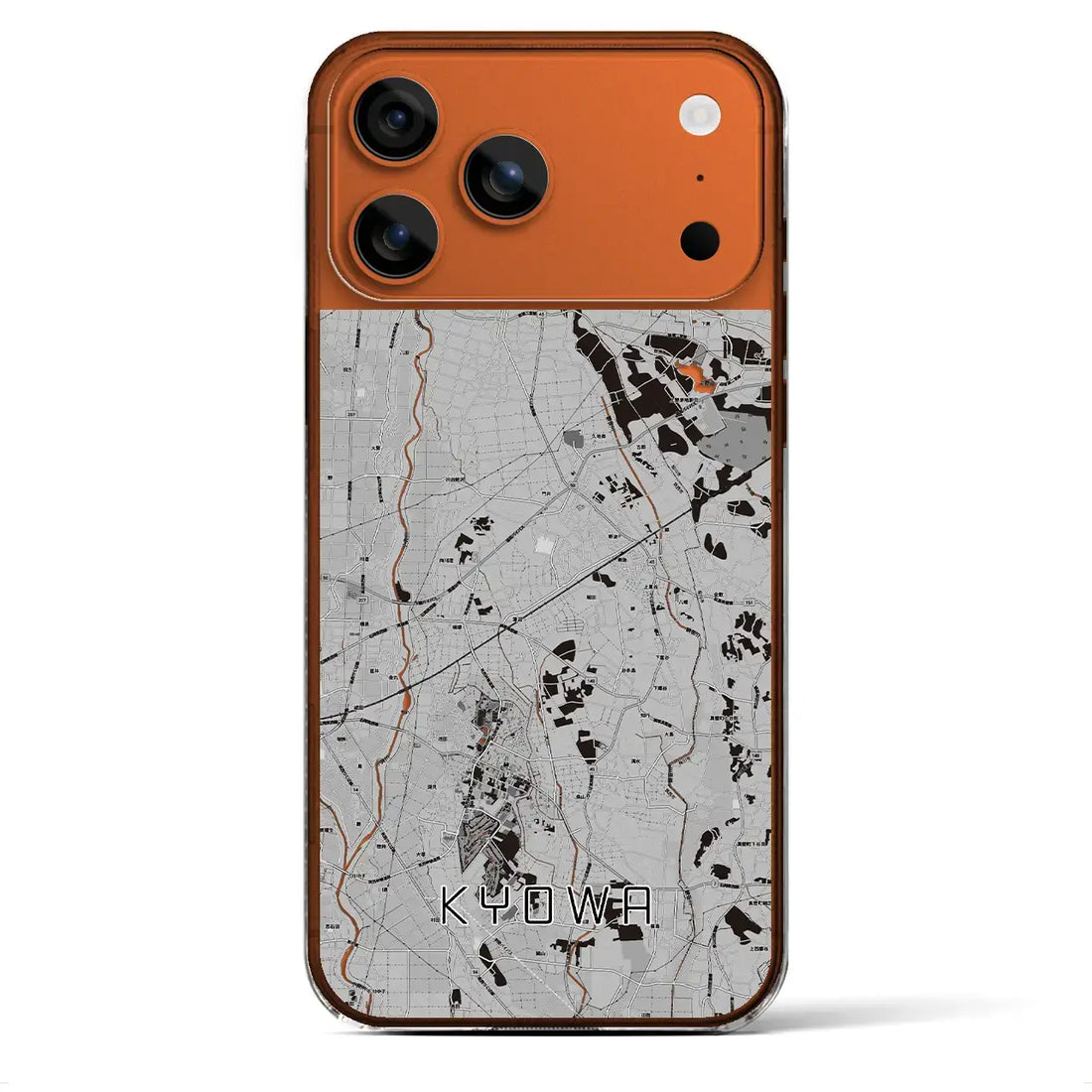 【協和(茨城県)】地図柄iPhoneケース(クリアタイプ)