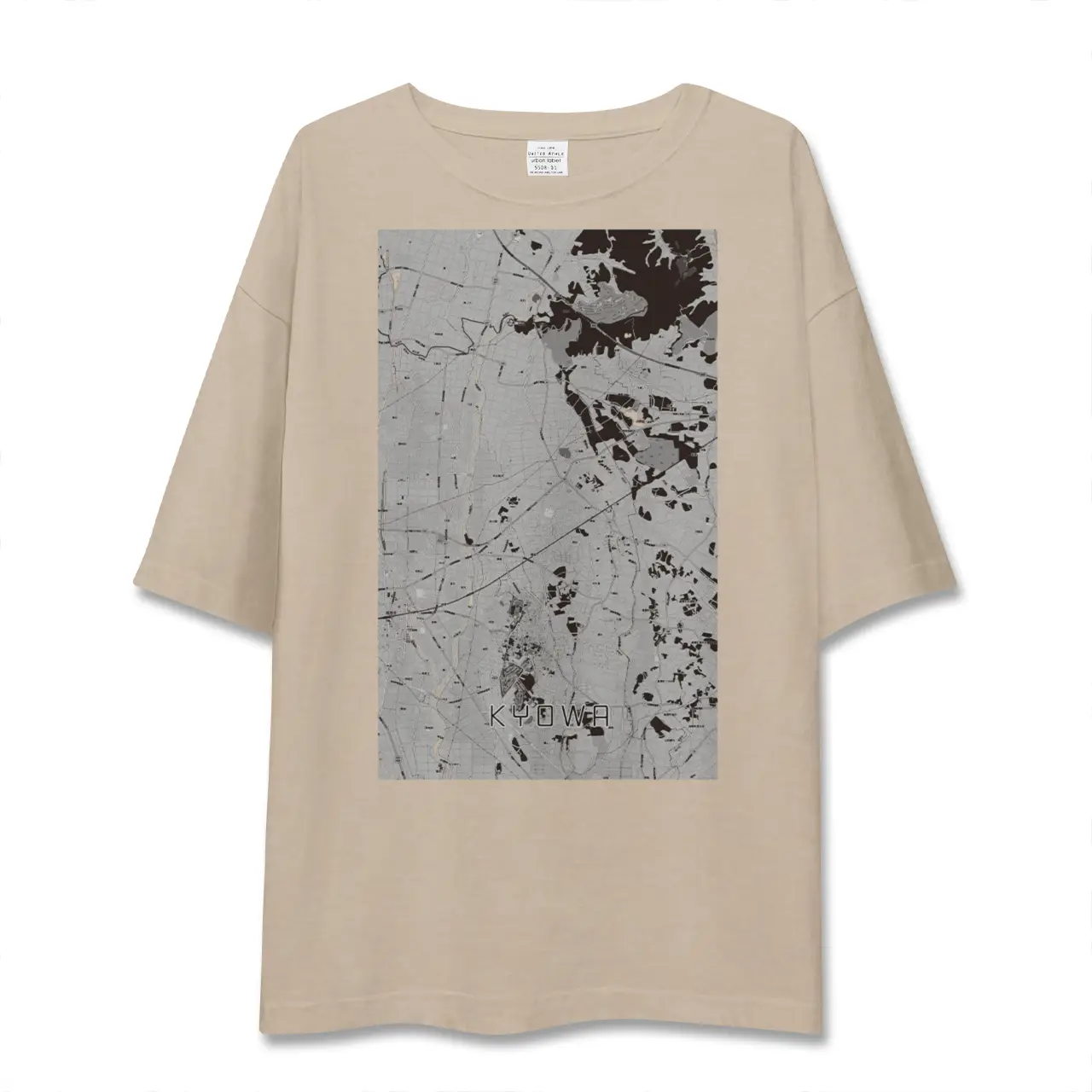 【協和(茨城県)】地図柄ビッグシルエットTシャツ