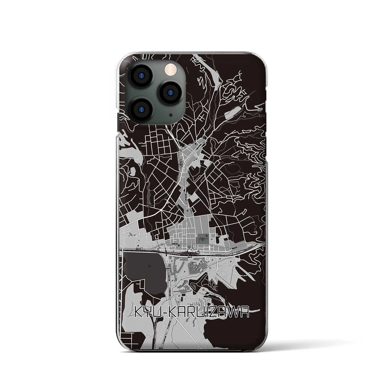 【旧軽井沢(長野県)】地図柄iPhoneケース(クリアタイプ)