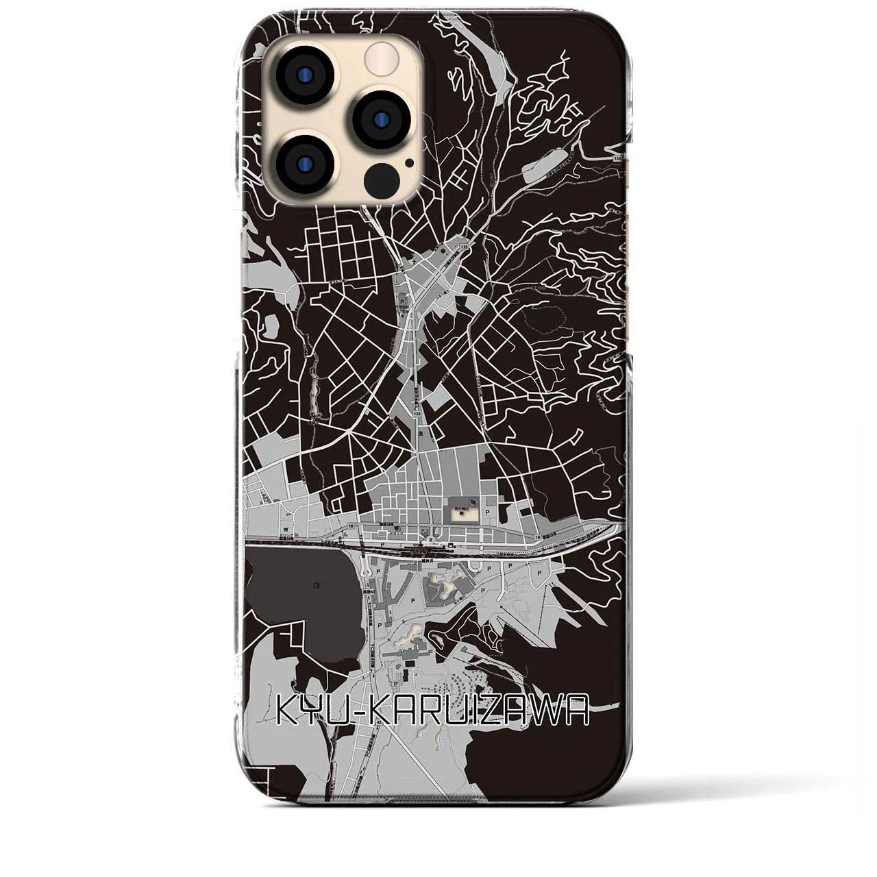 【旧軽井沢(長野県)】地図柄iPhoneケース(クリアタイプ)