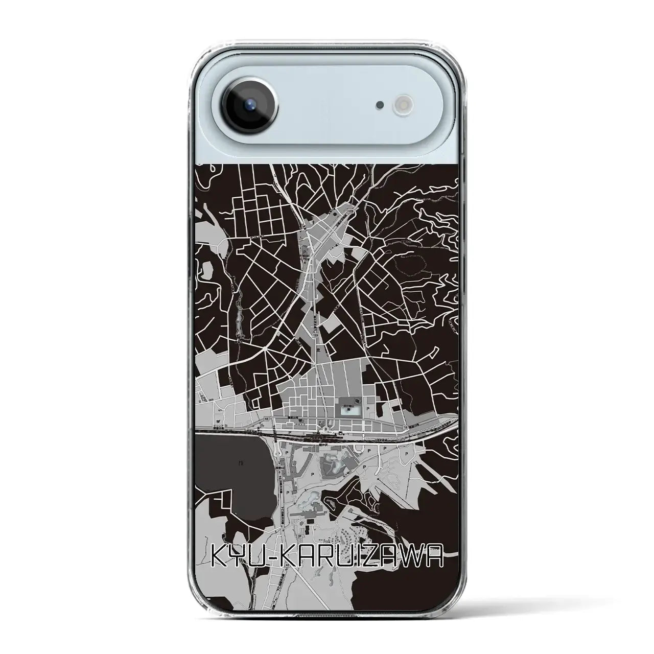 【旧軽井沢(長野県)】地図柄iPhoneケース(クリアタイプ)