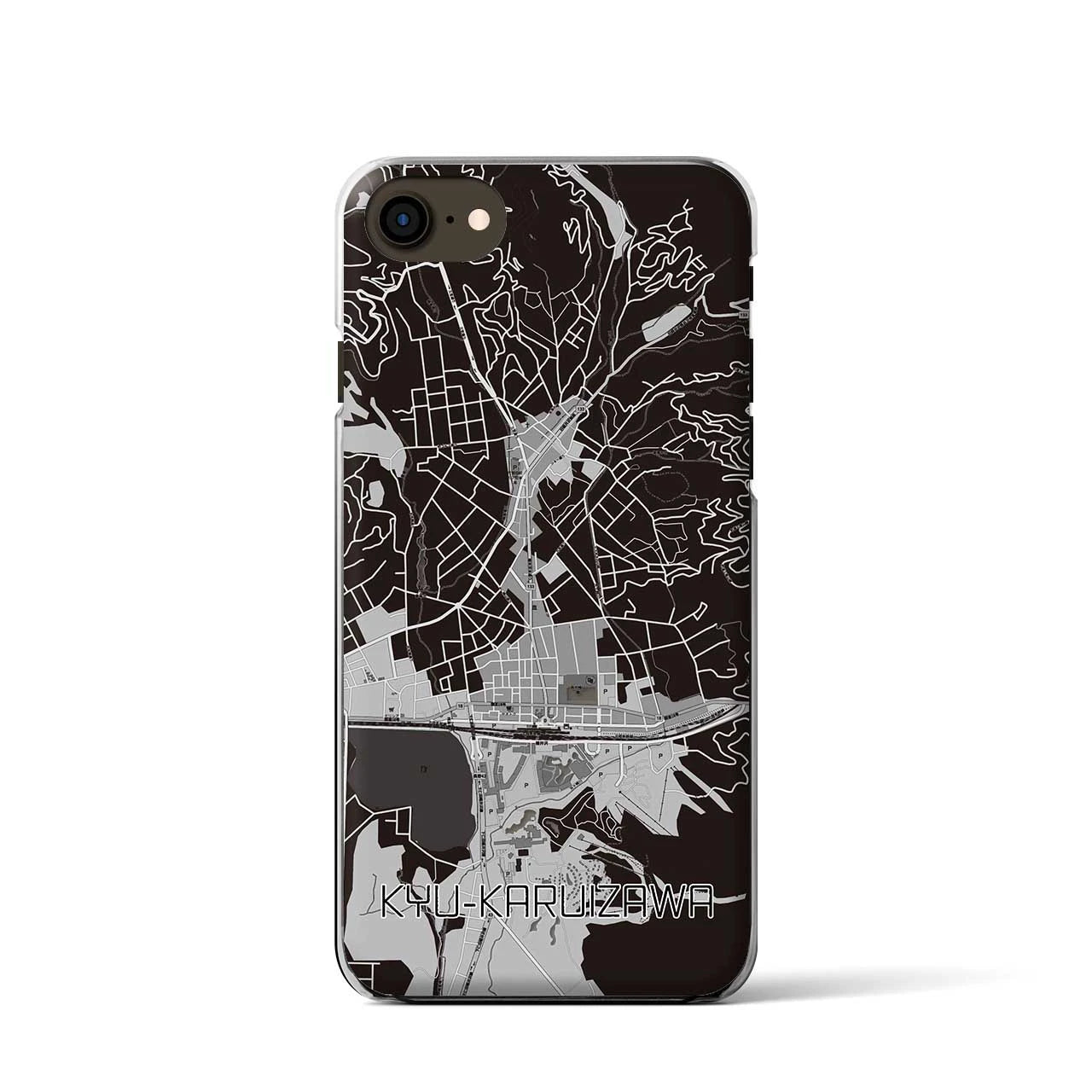 【旧軽井沢(長野県)】地図柄iPhoneケース(クリアタイプ)