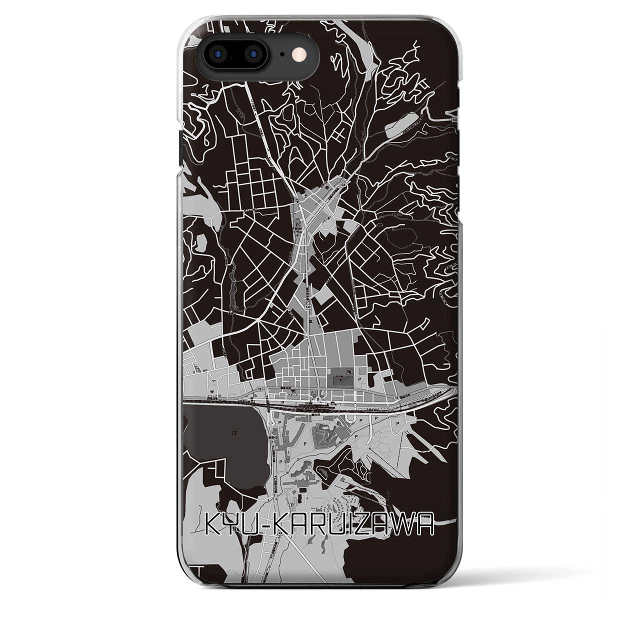 【旧軽井沢(長野県)】地図柄iPhoneケース(クリアタイプ)