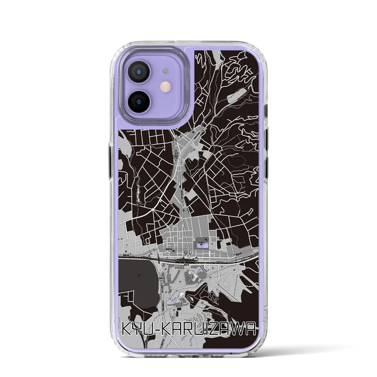 【旧軽井沢(長野県)】地図柄iPhoneケース(MagSafeタイプ)