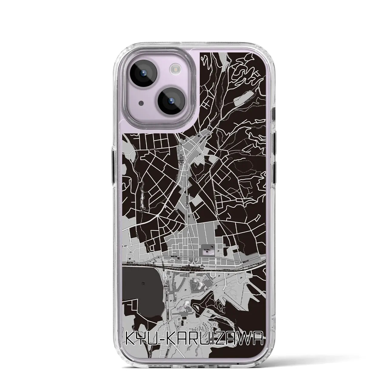 【旧軽井沢(長野県)】地図柄iPhoneケース(MagSafeタイプ)