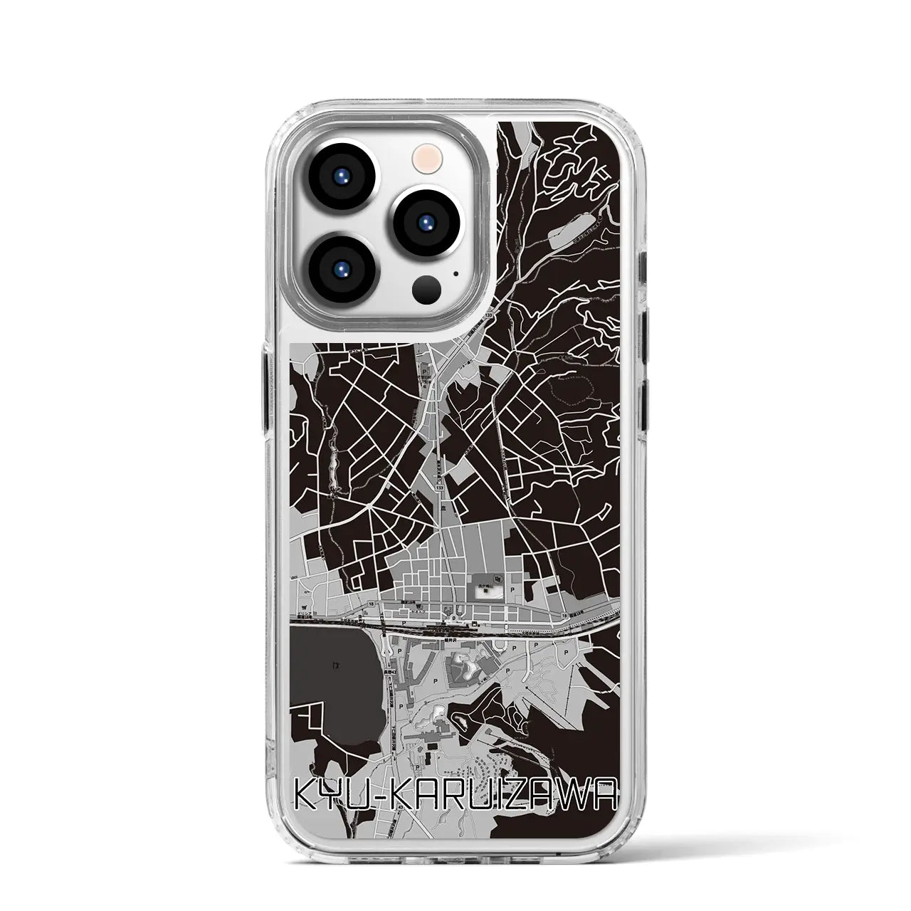 【旧軽井沢(長野県)】地図柄iPhoneケース(MagSafeタイプ)