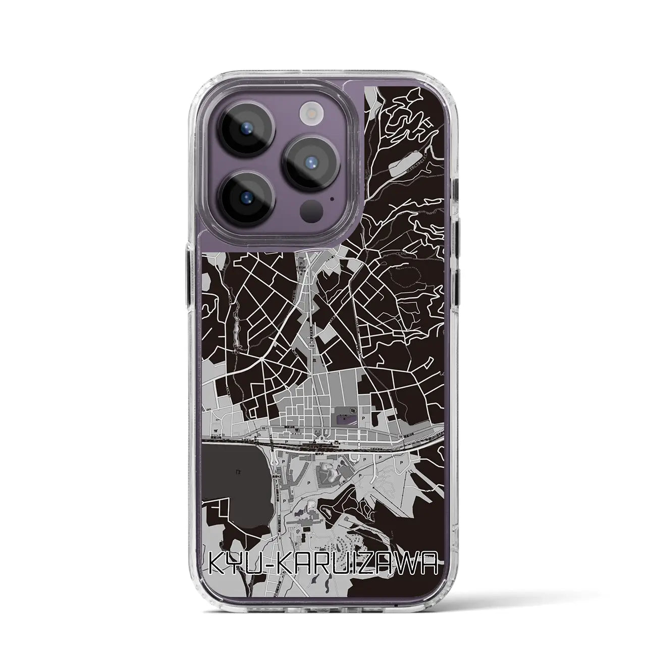 【旧軽井沢(長野県)】地図柄iPhoneケース(MagSafeタイプ)