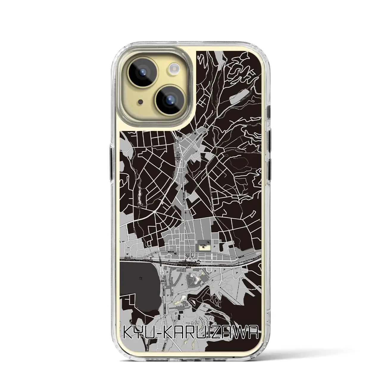 【旧軽井沢(長野県)】地図柄iPhoneケース(MagSafeタイプ)