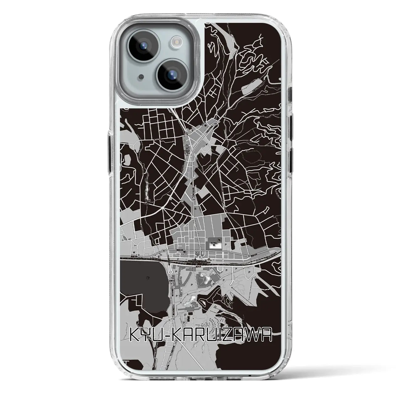 【旧軽井沢(長野県)】地図柄iPhoneケース(MagSafeタイプ)