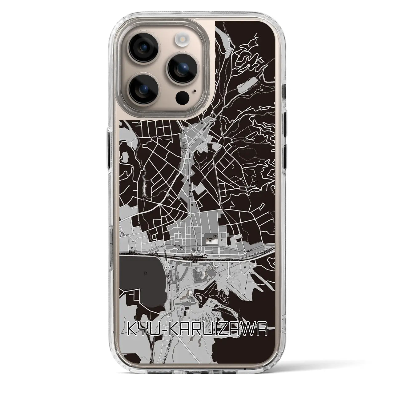 【旧軽井沢(長野県)】地図柄iPhoneケース(MagSafeタイプ)