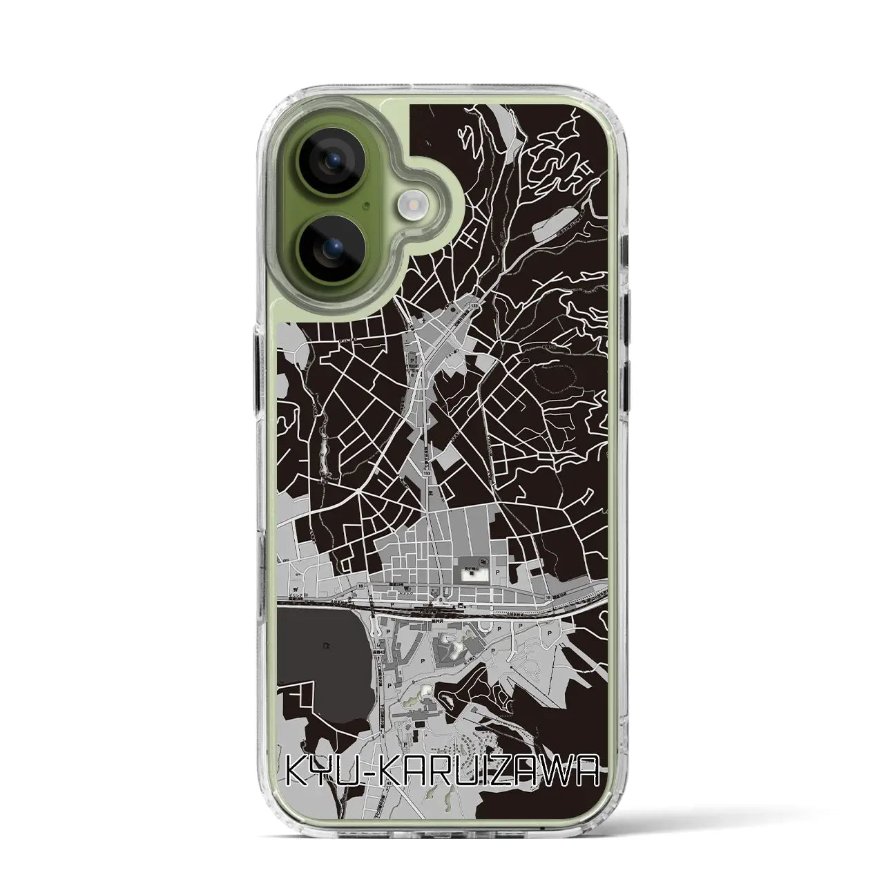 【旧軽井沢(長野県)】地図柄iPhoneケース(MagSafeタイプ)