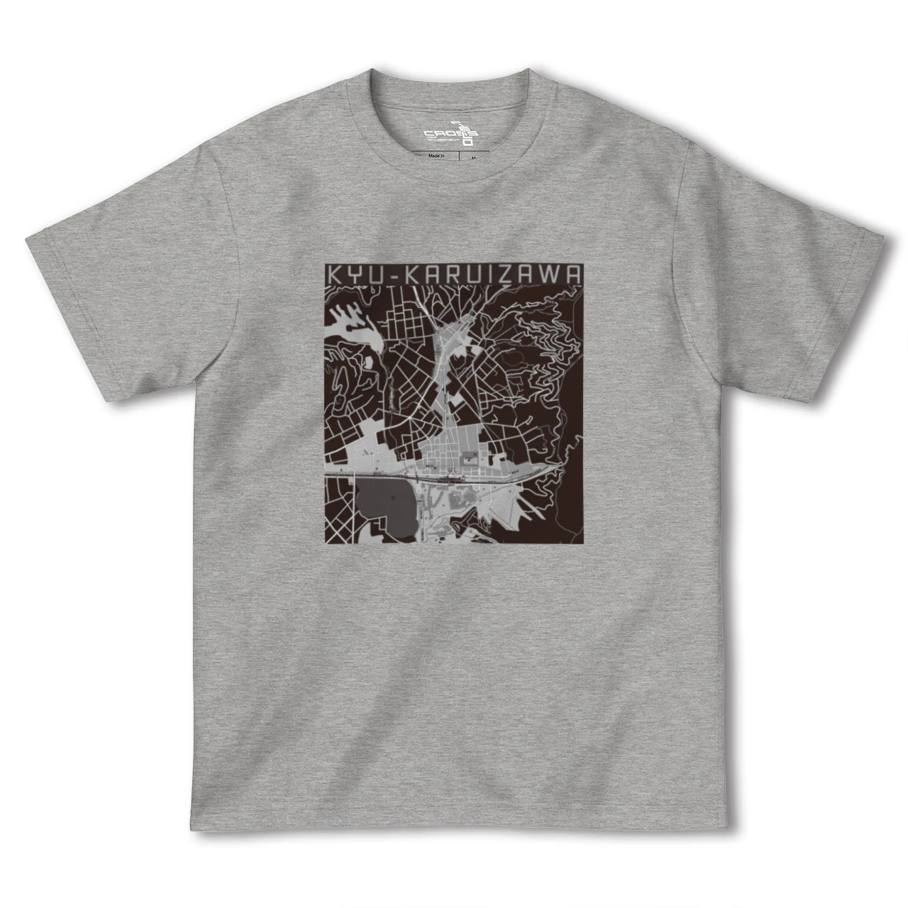 【旧軽井沢(長野県)】地図柄ヘビーウェイトTシャツ