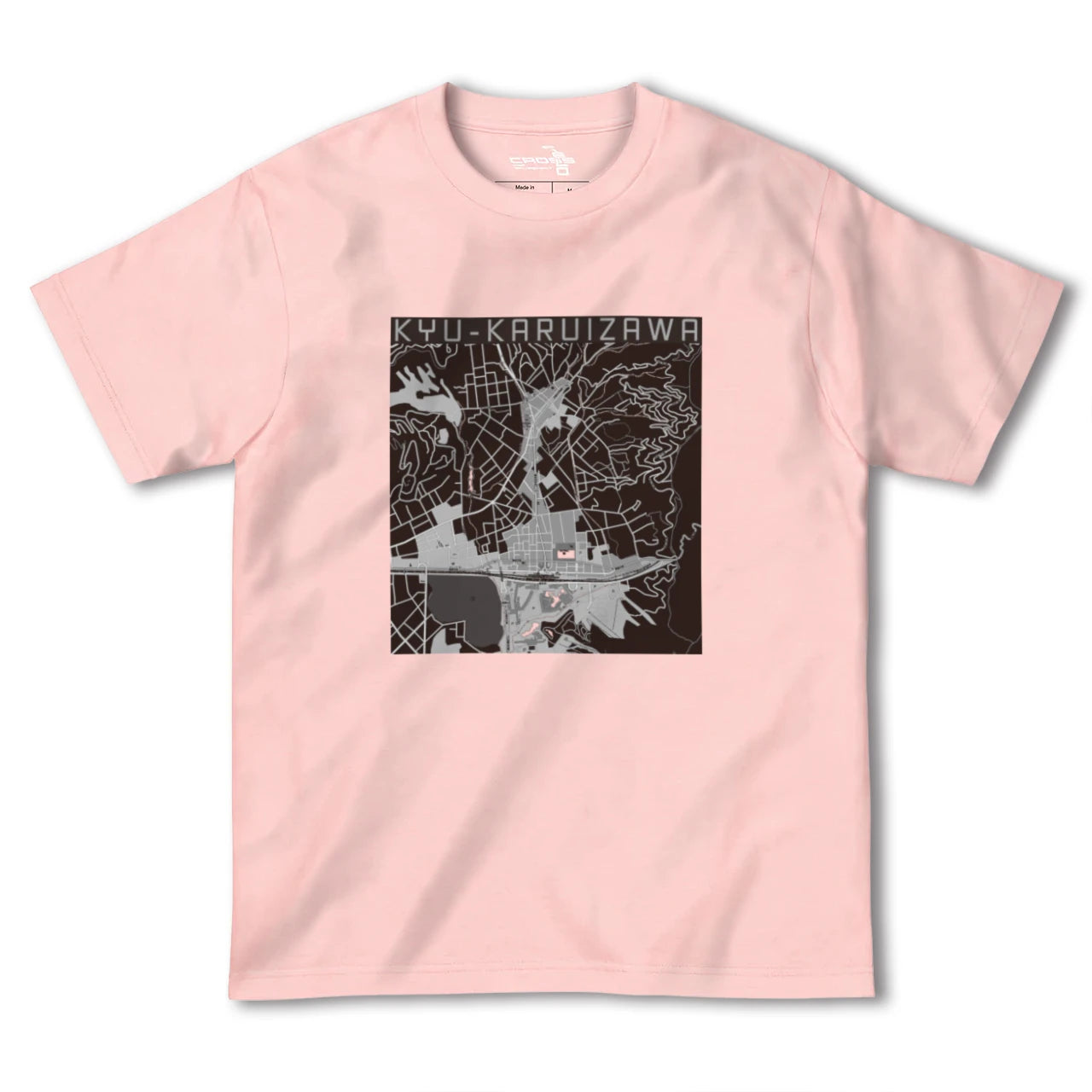 【旧軽井沢(長野県)】地図柄ヘビーウェイトTシャツ