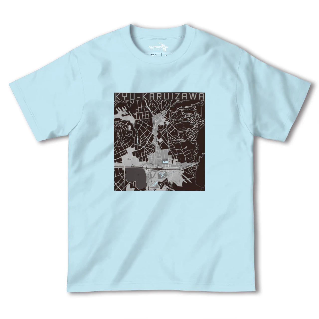 【旧軽井沢(長野県)】地図柄ヘビーウェイトTシャツ