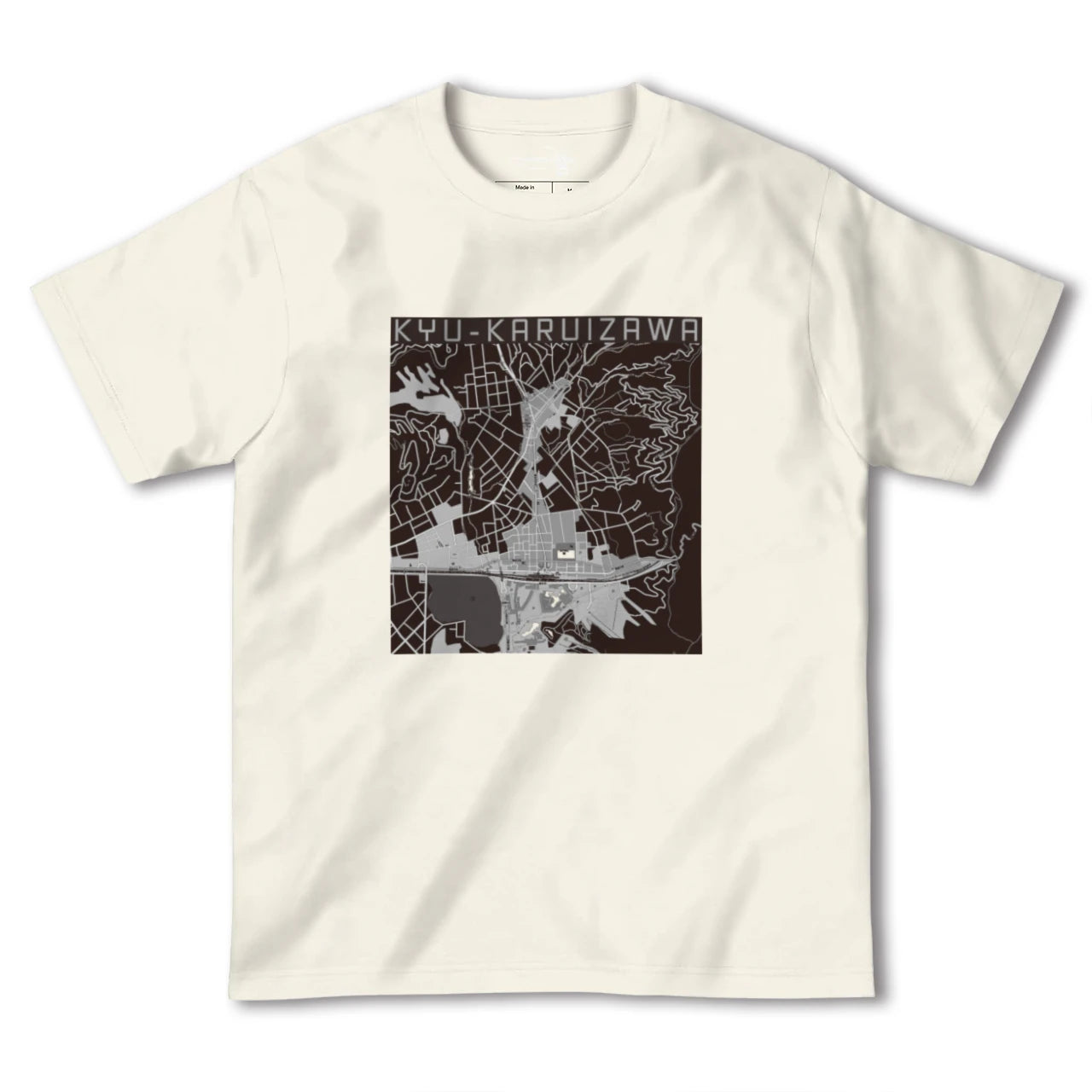 【旧軽井沢(長野県)】地図柄ヘビーウェイトTシャツ