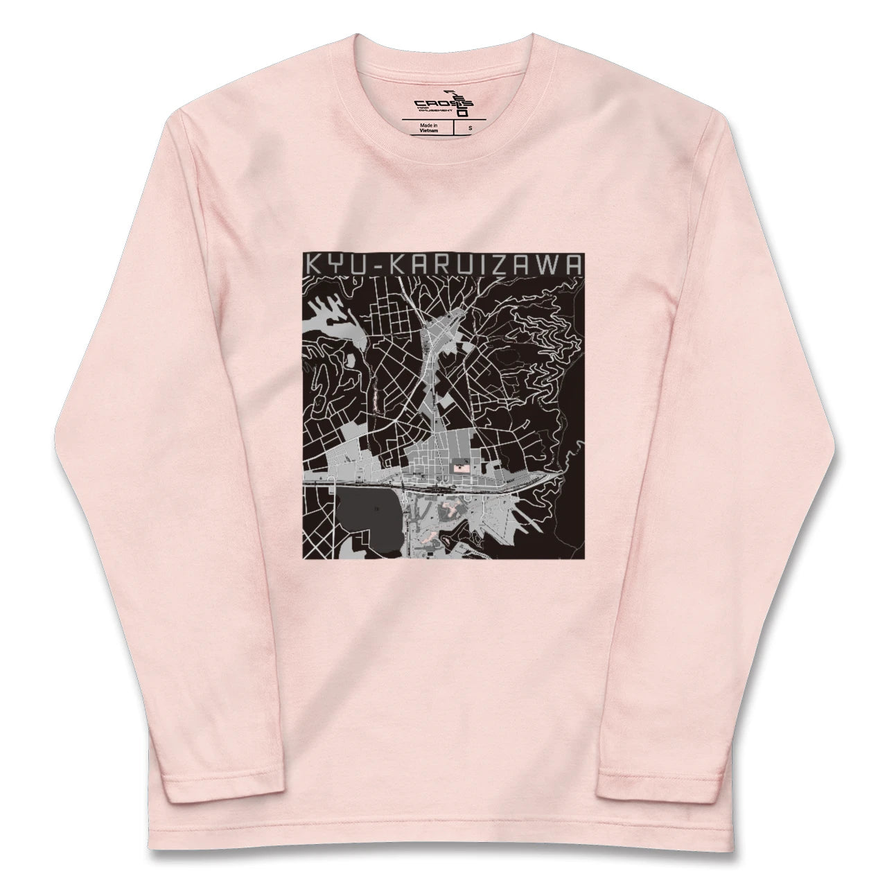 【旧軽井沢(長野県)】地図柄ロングスリーブTシャツ