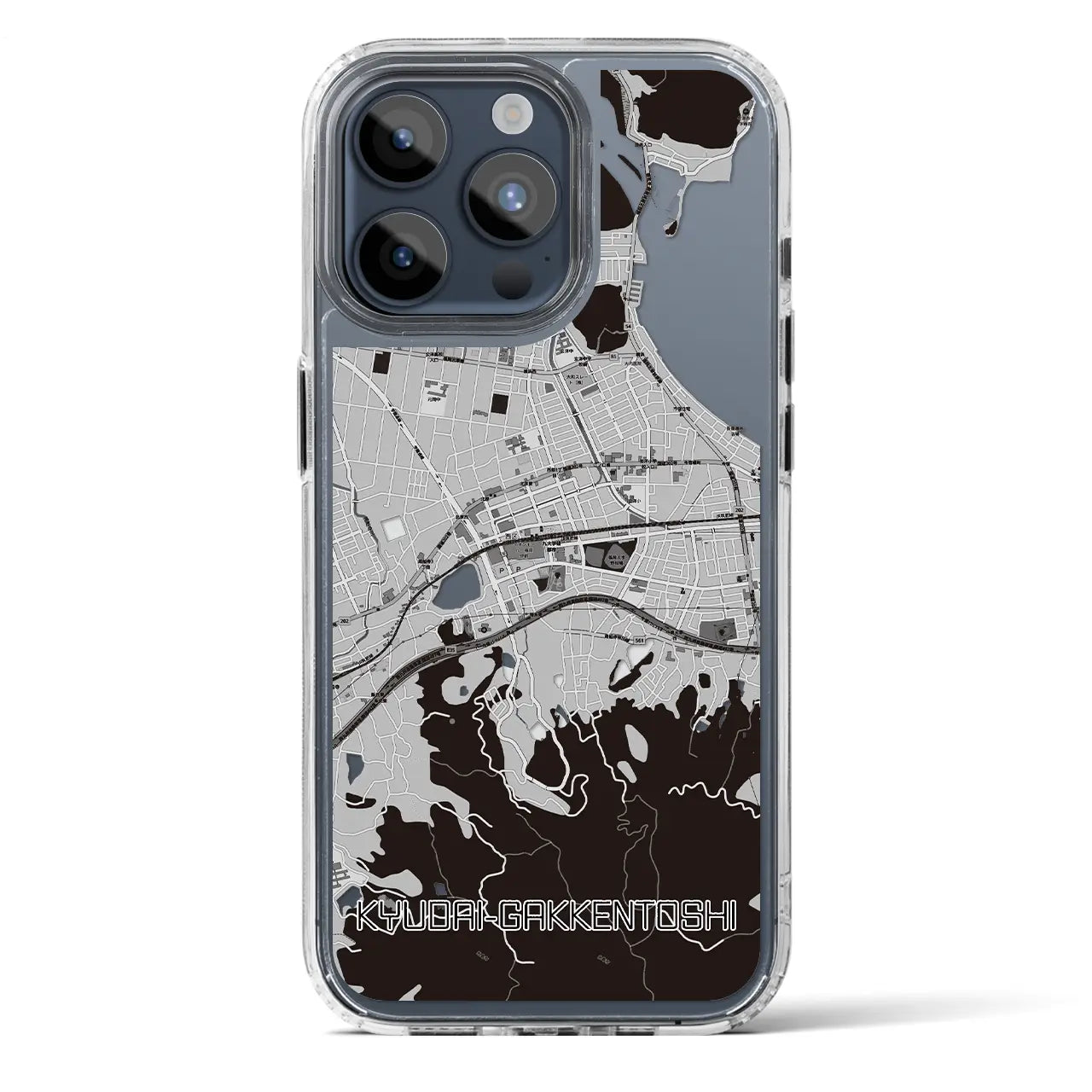 【九大学研都市(福岡県)】地図柄iPhoneケース(MagSafeタイプ)