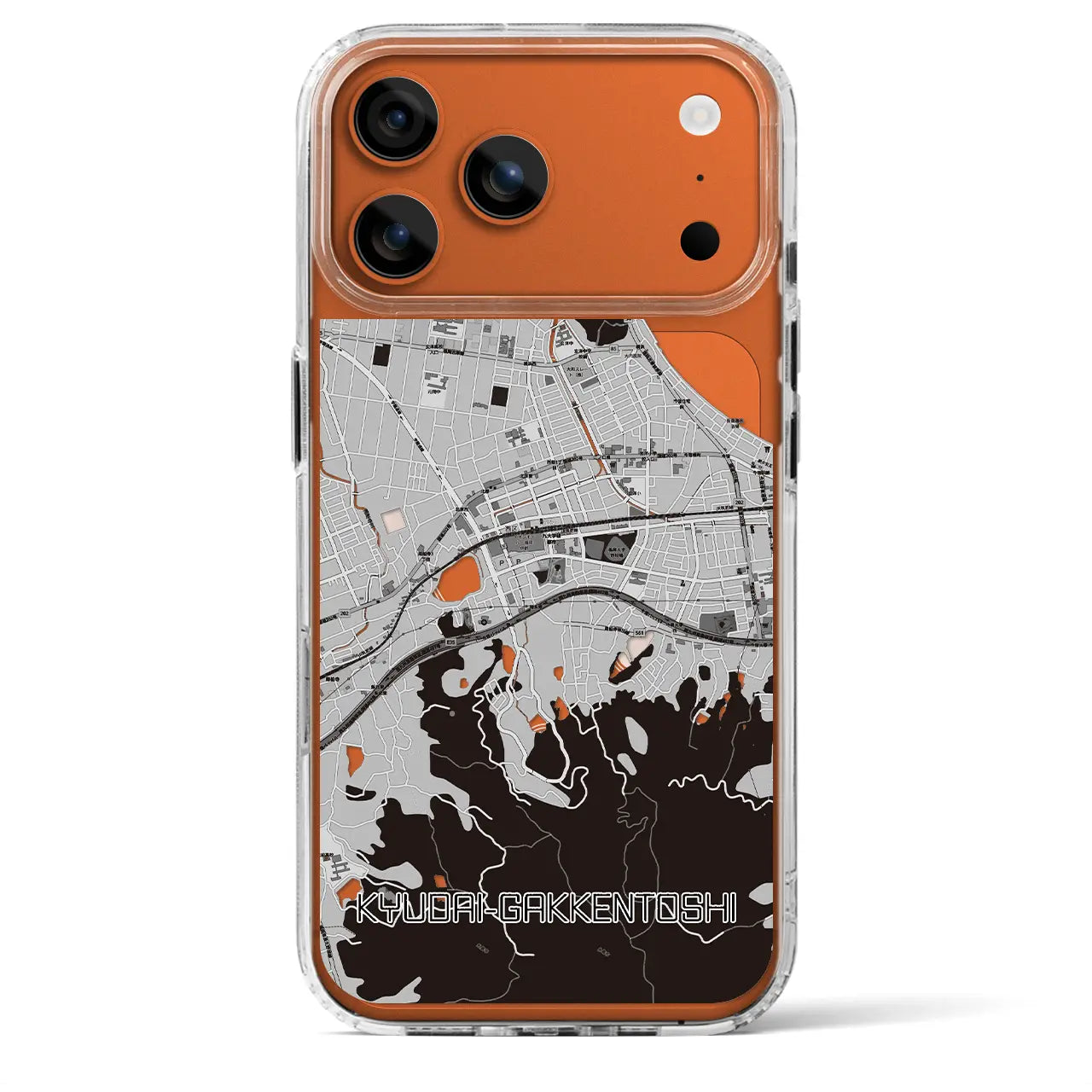 【九大学研都市(福岡県)】地図柄iPhoneケース(MagSafeタイプ)