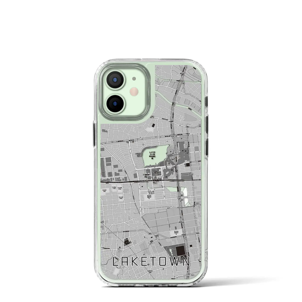 【越谷レイクタウン(埼玉県)】地図柄iPhoneケース(MagSafeタイプ)