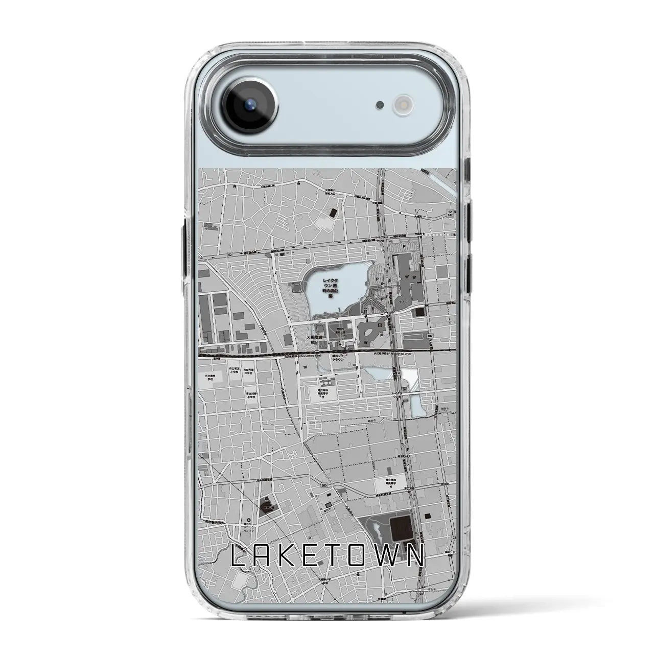 【越谷レイクタウン(埼玉県)】地図柄iPhoneケース(MagSafeタイプ)