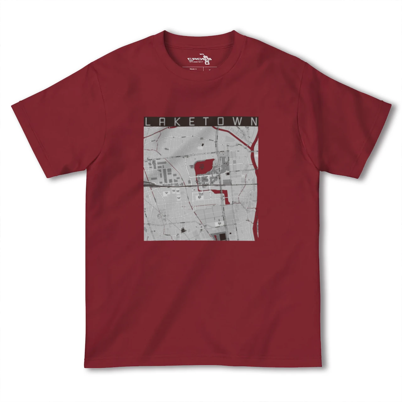 【越谷レイクタウン(埼玉県)】地図柄ヘビーウェイトTシャツ