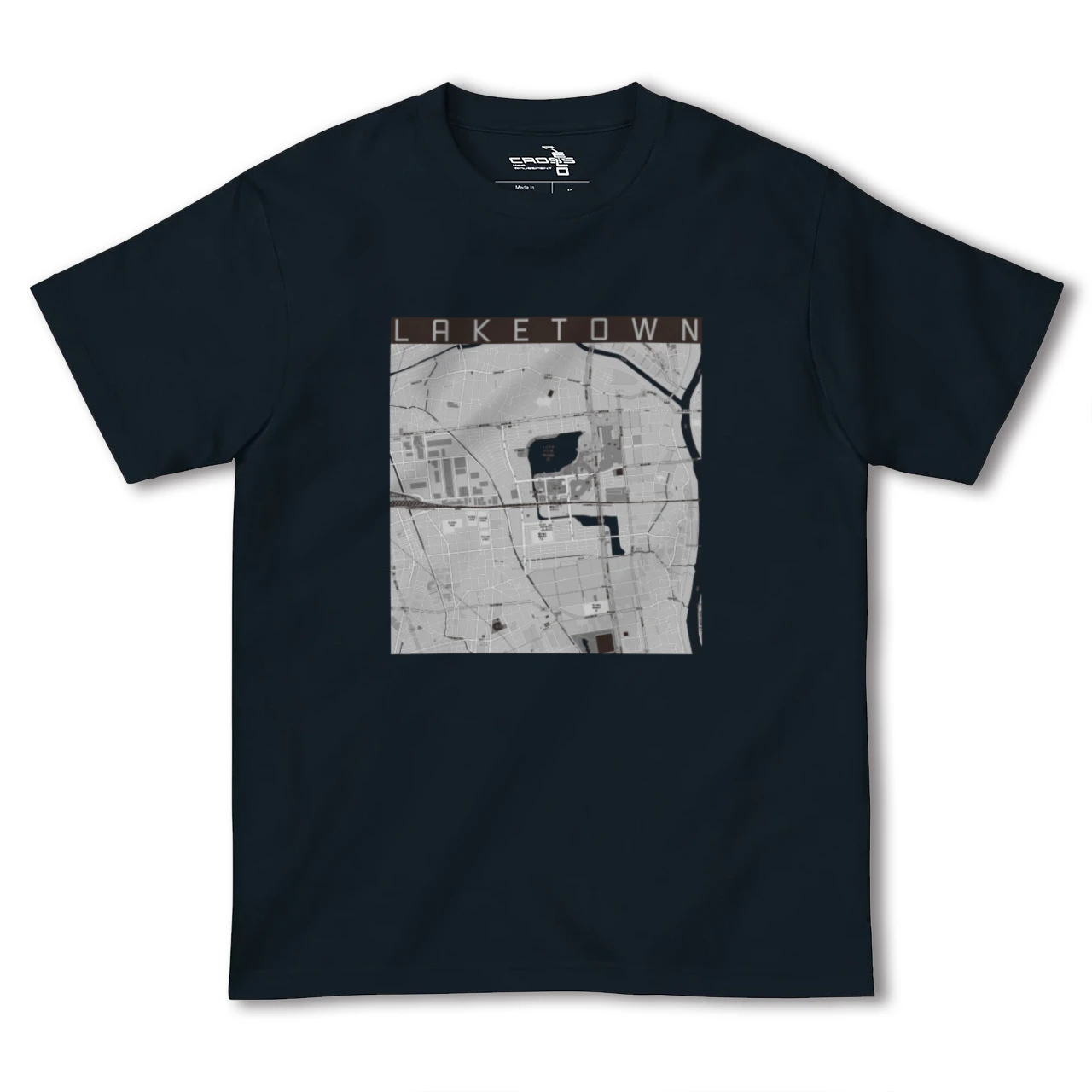 【越谷レイクタウン(埼玉県)】地図柄ヘビーウェイトTシャツ