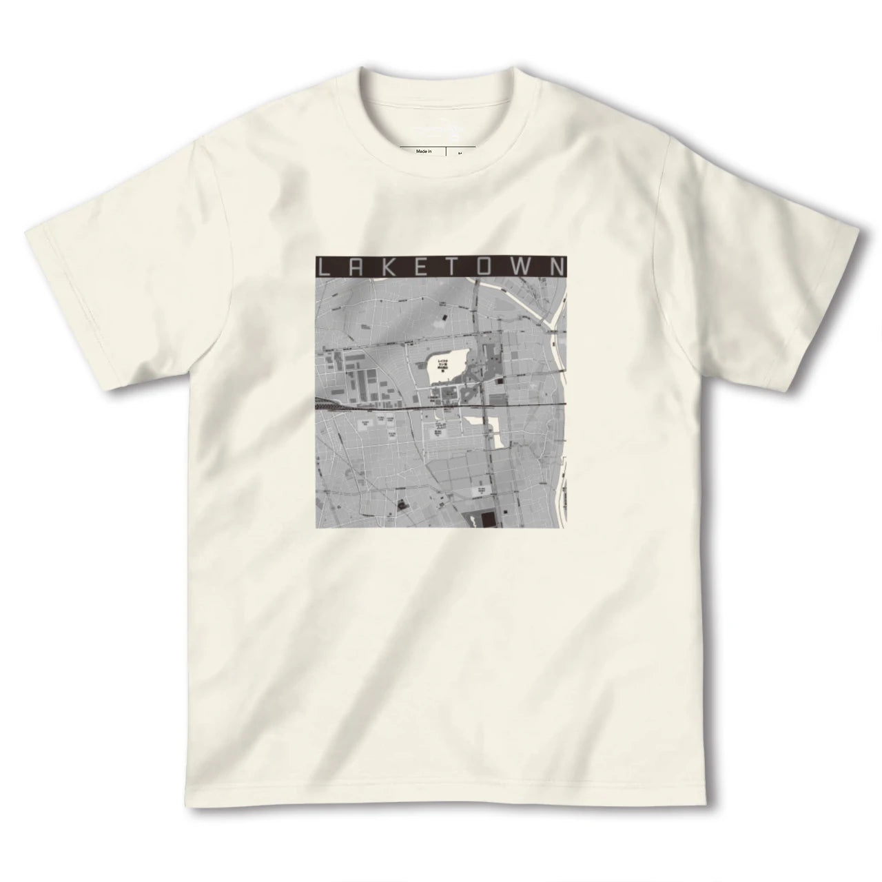 【越谷レイクタウン(埼玉県)】地図柄ヘビーウェイトTシャツ