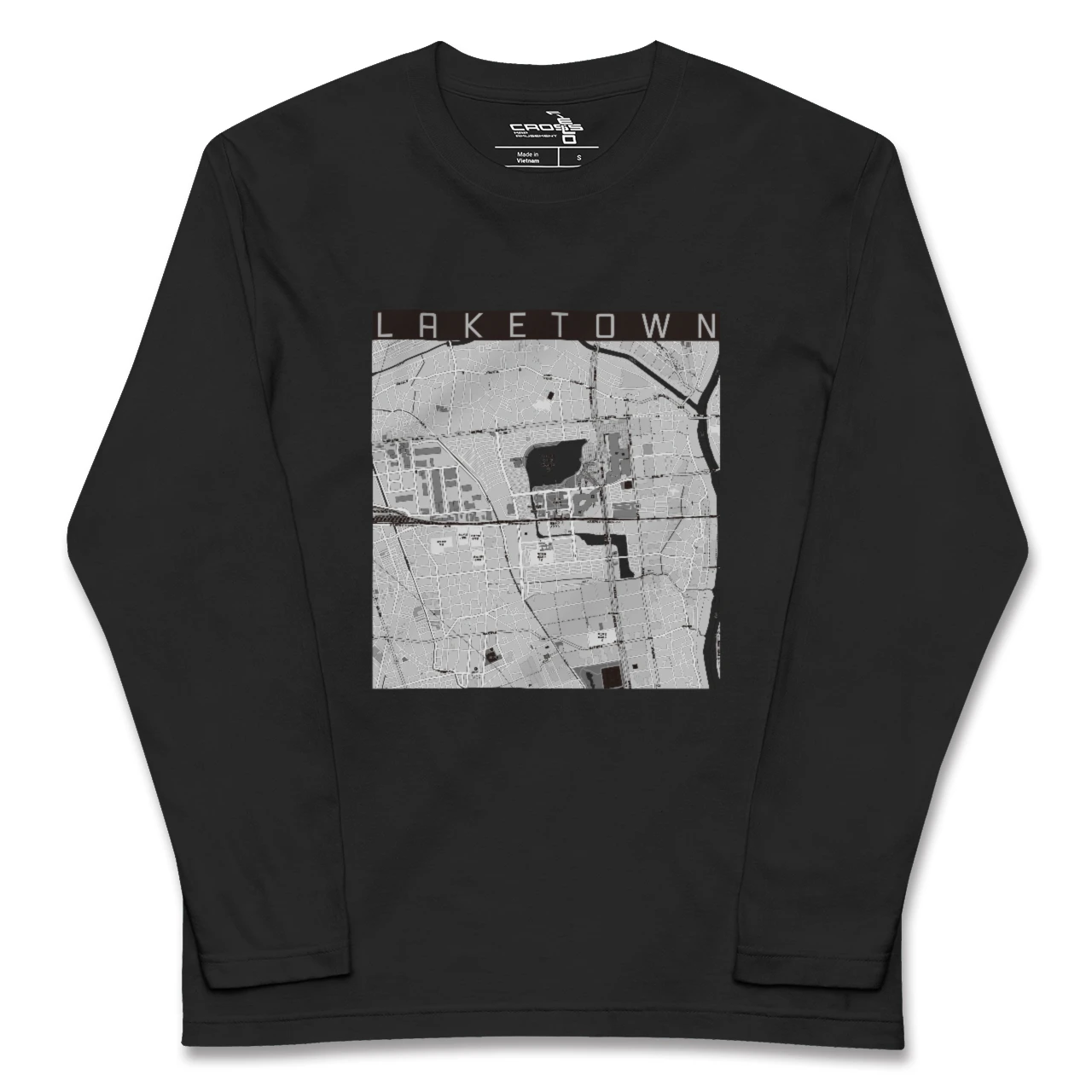 【越谷レイクタウン(埼玉県)】地図柄ロングスリーブTシャツ