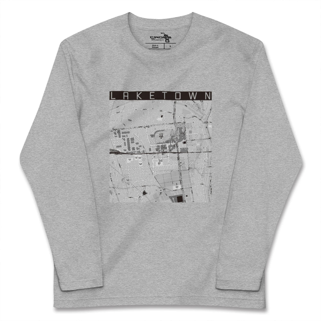 【越谷レイクタウン(埼玉県)】地図柄ロングスリーブTシャツ