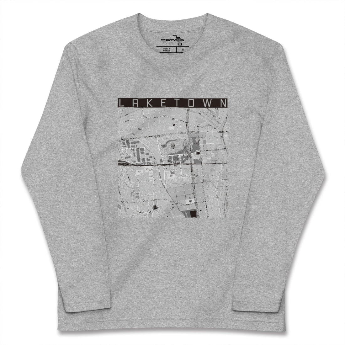 【越谷レイクタウン(埼玉県)】地図柄ロングスリーブTシャツ