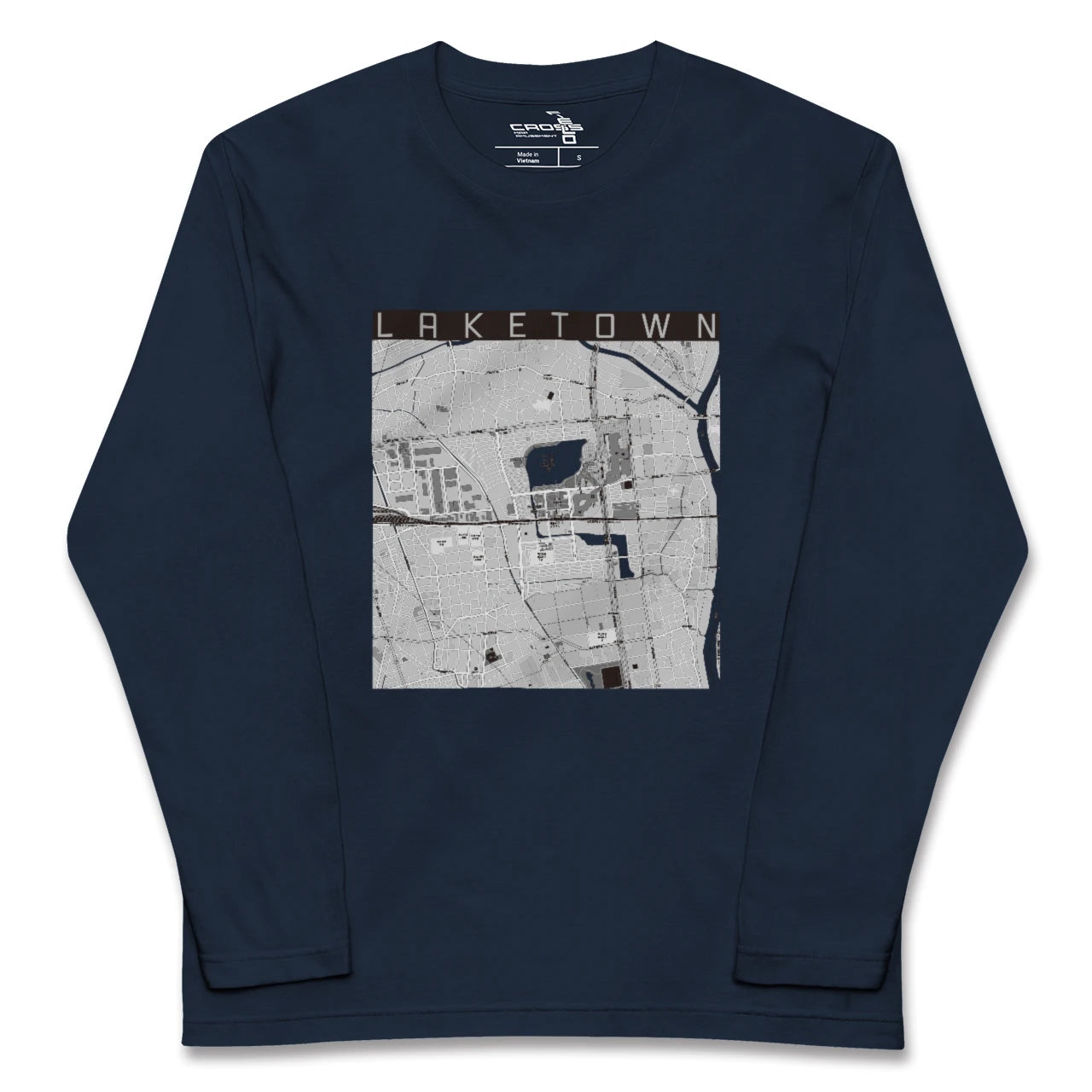 【越谷レイクタウン(埼玉県)】地図柄ロングスリーブTシャツ