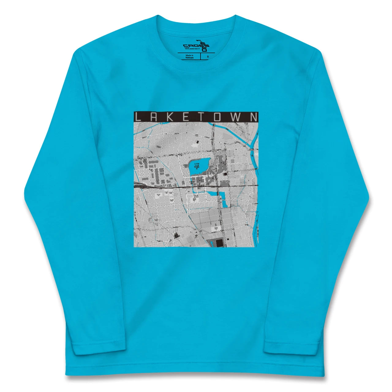 【越谷レイクタウン(埼玉県)】地図柄ロングスリーブTシャツ