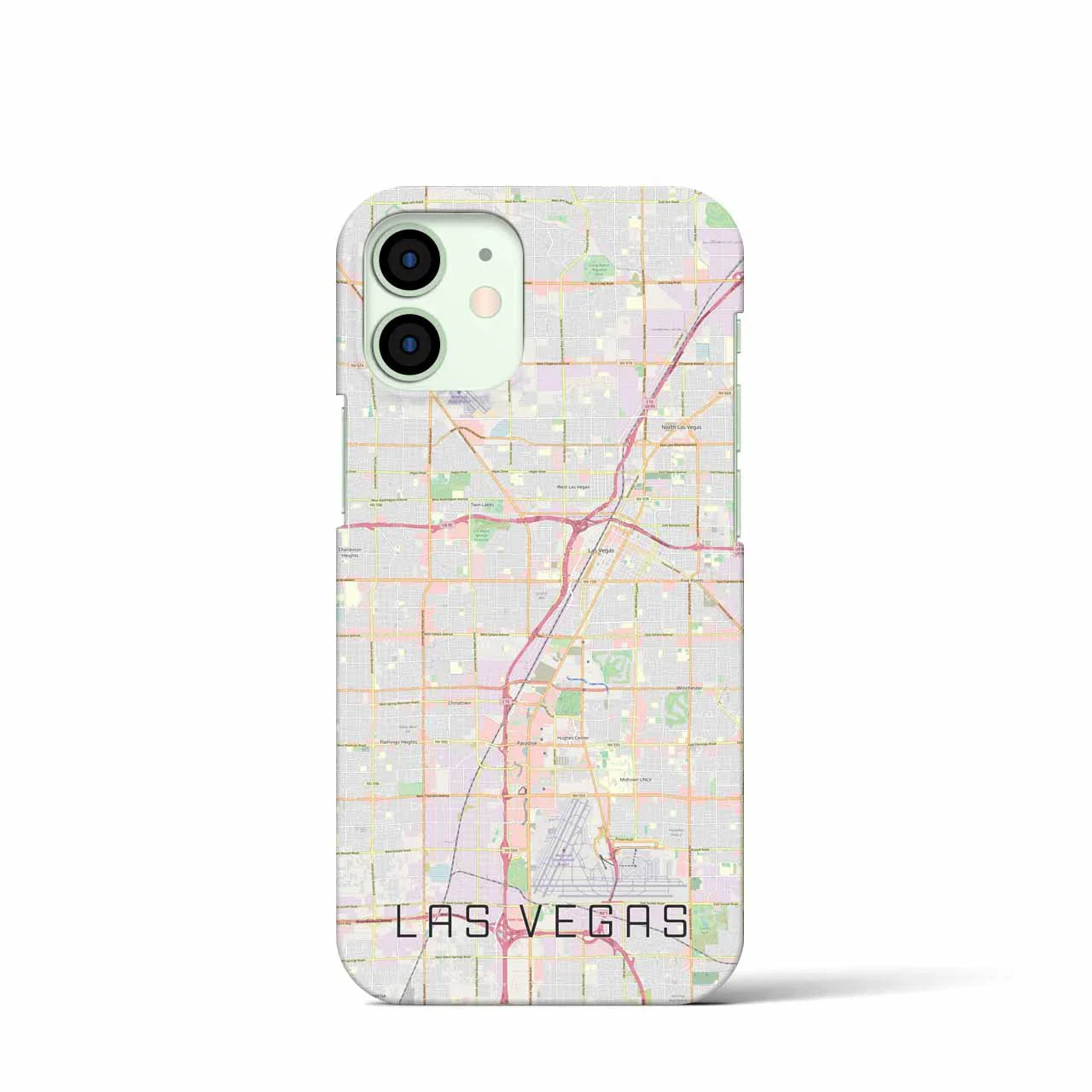 【ラスベガス(アメリカ)】地図柄iPhoneケース(バックカバータイプ)