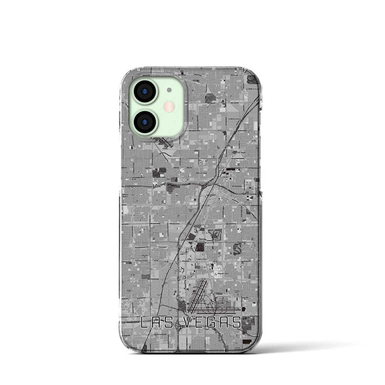 【ラスベガス(アメリカ)】地図柄iPhoneケース(クリアタイプ)