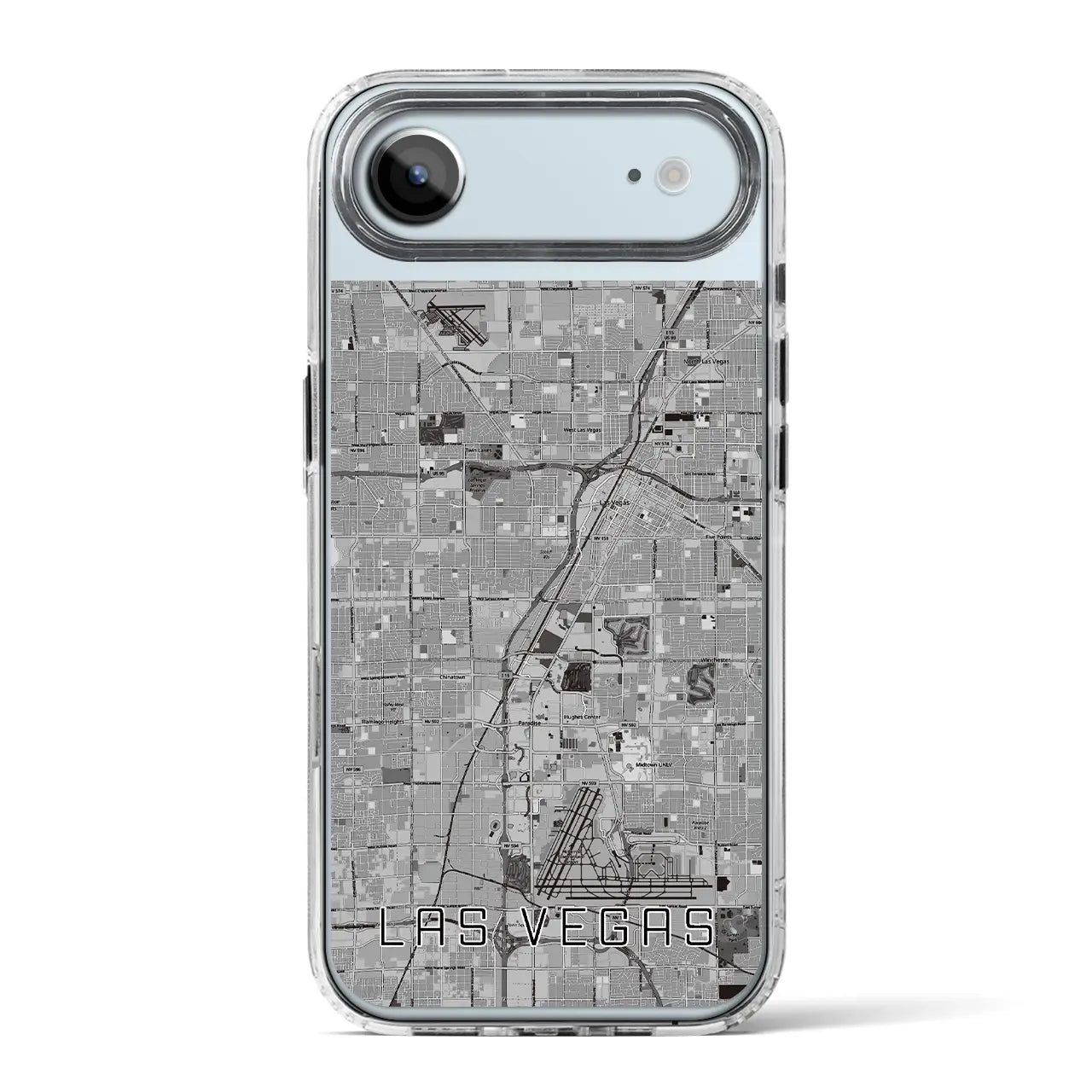 【ラスベガス(アメリカ)】地図柄iPhoneケース(MagSafeタイプ)