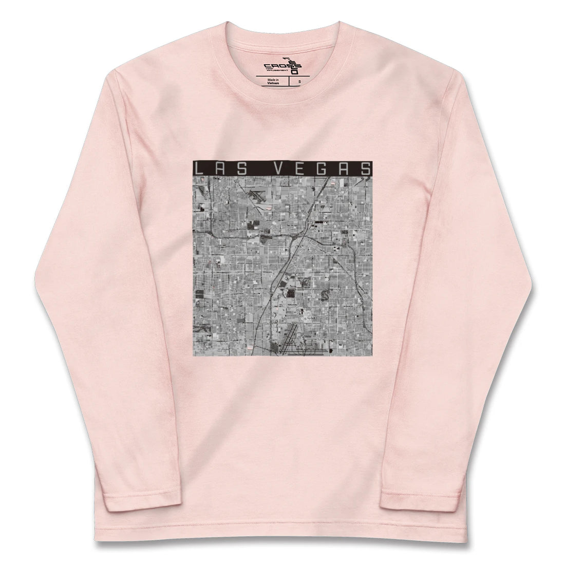 【ラスベガス(アメリカ)】地図柄ロングスリーブTシャツ